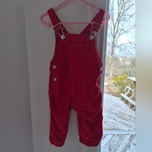 Hanna Andersson Red Kids Overalls